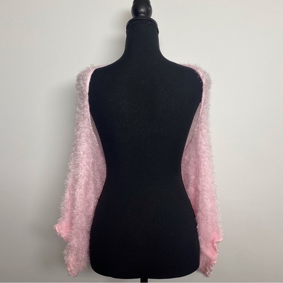 Pink warm and cozy women cover up wrap - Picture 2 of 2